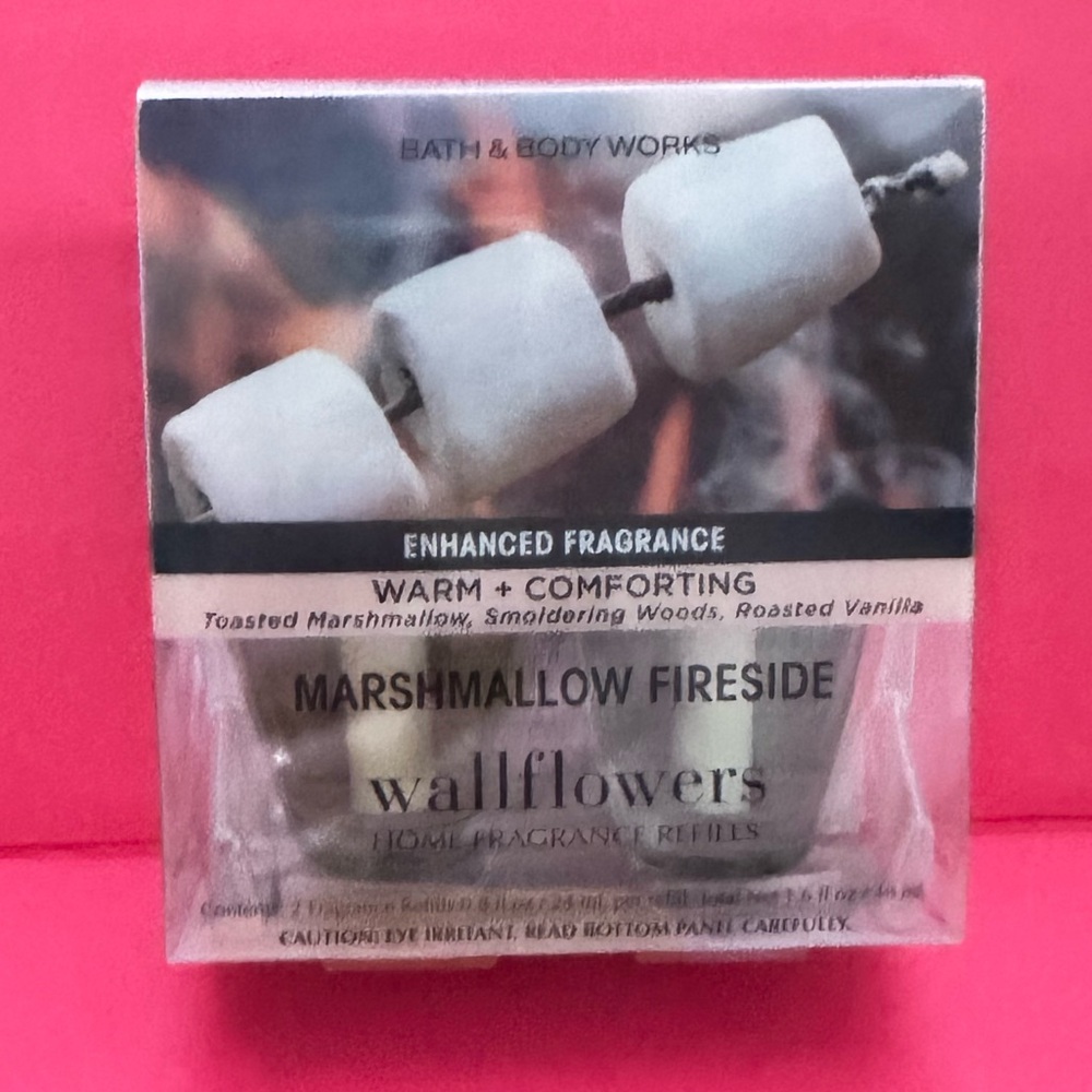 2 Bath & Body Works - Marshmallow Fireside Wallflower bulbs